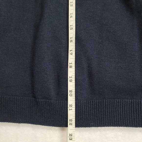 NWT Claudia Uniform Escolares Navy Blue Button Front Cardigan Juniors Size 12 - Picture 11 of 13